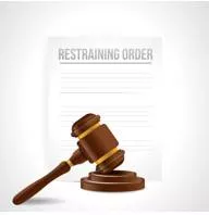 Injunction  - An order from a court, usually telling someone not to do something.