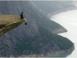 Precipice  - A dangerous situation that could lead to harm or failure:
