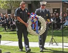 Commemorate  - To remember someone or something by means of a special action or ceremony, or a specially created object.