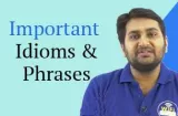 Important idioms & phrases