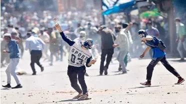 A violent time  on the protests in shopian 