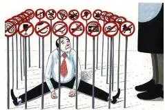 Oppressive  - Unreasonably burdensome or severe.