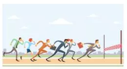 Give someone a run for money - To compete very well against someone so that it is hard for them to defeat you.