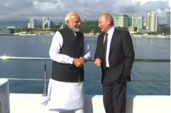 The russian ride  on modi's meeting with putin 