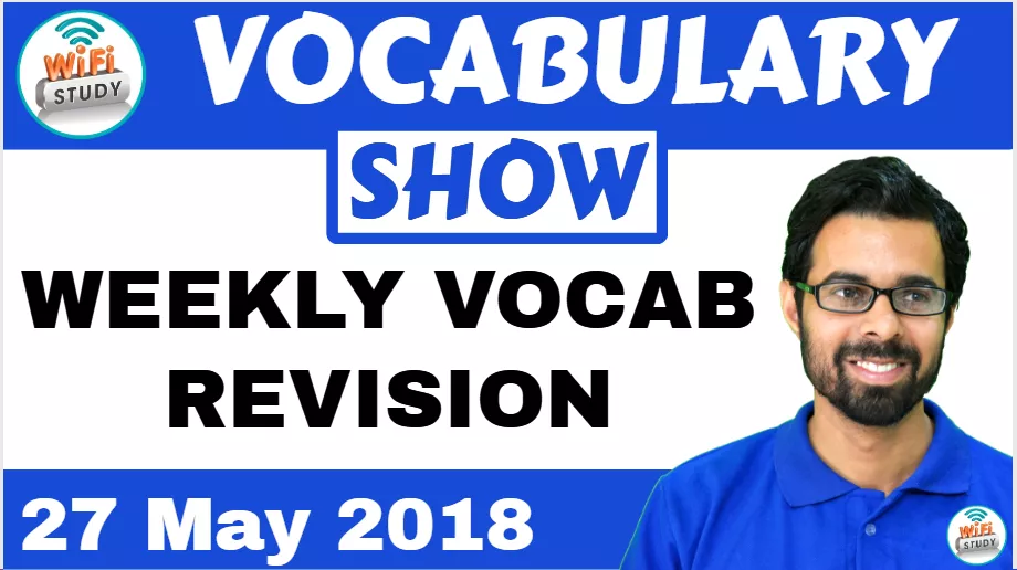 Vocab weekly revision video