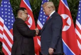 Historic handshake — on trump kim summit