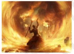 Conflagration  - A large and violent event, such as a war, involving a lot of people/ a large fire that causes a lot of damage.