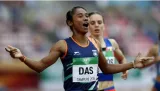 Quartermile stone  on hima das' gold medal 