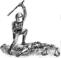 Repression - The use of force or violence to control a group of people: