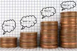 Accrue  - Accumulate or receive (payments or benefits) over time.