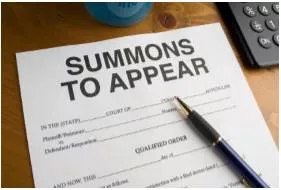 Summon - Order (someone) to be present.