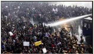 Upheaval  - A violent or sudden change or disruption to something.