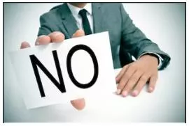 Disavowal  - The denial of any responsibility or support for something.