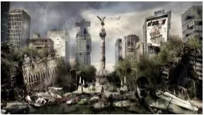 Dystopic  - (An imaginary place where the conditions and quality of life are unpleasant.