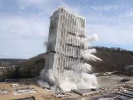 Implosion  - A sudden failure or collapse of an organization or system.