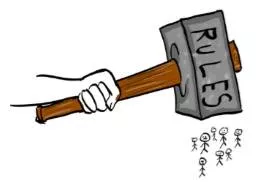 Coercive  - Relating to or using force or threats.