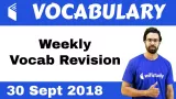 Vocab weekly revision video