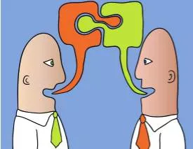 Interlocutor  - Someone who is involved in a conversation and who is representing someone else: