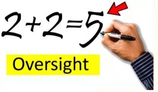 Oversight  - An unintentional failure to notice or do something.
