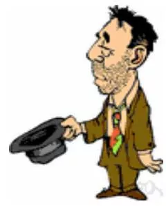 Pauper - A person who lives in poverty.