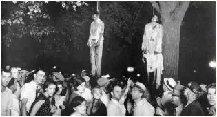 Lynching  - To kill someone who has not been found guilty of a crime at a legal trial, esp. by hanging.