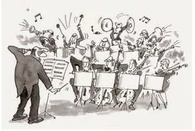 Cacophony  - A harsh discordant mixture of sounds.