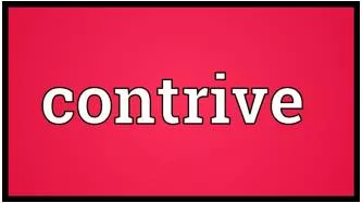 Contrived  - Created or arranged in a way that seems artificial, false and unrealistic.
