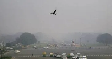 Choked by smog  on air pollution