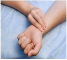 Palpable  - Capable of being touched, felt, handled, or perceived.
