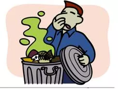 Stench  - A strong and very unpleasant smell.
