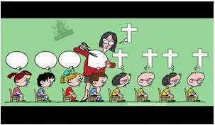 Indoctrination  - The process of teaching a person or group to accept a set of beliefs uncritically.