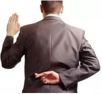 Disingenuous  - Not straightforward or candid; giving a false appearance of frankness.
