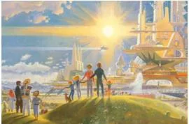 Utopia  - An imagined place or state of things in which everything is perfect.