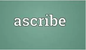 Ascribe  - To explain (something) as being the result of something else.