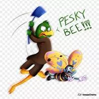 Pesky  - Causing trouble.