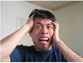 Hysterical  - In a state of uncontrolled excitement or panic.