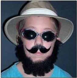Disguise  - Clothing put on to hide oneʼs true identity or imitate someone or something else.