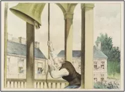 Tocsin - An alarm bell or signal.