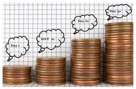 Accrue  - To increase in number or amount over a period of time: