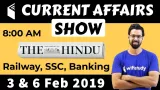 3 & 6 feb 2019