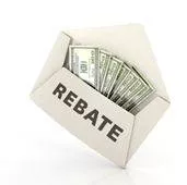 Rebate - A partial refund to someone who has paid too much money for tax, rent, or a utility.