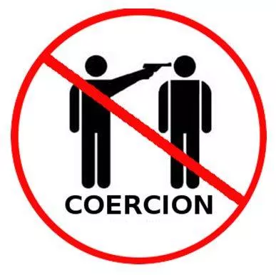 Coercive - Relating to or using force or threats.