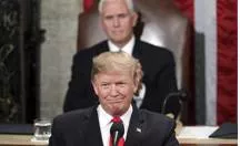 Still partisan  on trump’s state of the union address