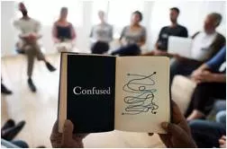 Perplex  - Be confusing or perplexing to; cause to be unable to think clearly.