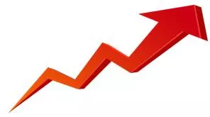 Balloon  - Meaning: (of an amount of money spent or owed) increase rapidly.
