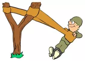 Catapult  - Meaning: hurl or launch (something) with or as if with a catapult.