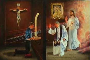 Penance  - Meaning: voluntary self-punishment inflicted as an outward expression of repentance for having done wrong.