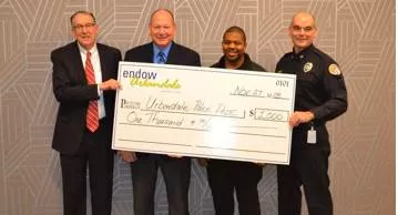 Endow  - Meaning: provide with a quality, ability, or asset.