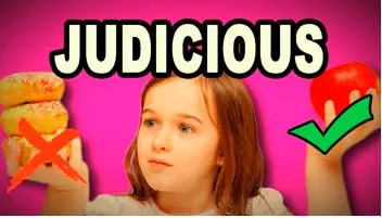 Judiciously  - Meaning: with good judgement or sense.