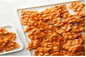 Brittle  - Meaning: hard but liable to break easily.